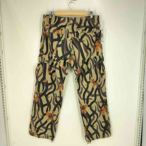 ステューシー Stussy 00S GEARタグ Flower Tribal Camo Cargo Pants フラワー トライバルカモ リップストップ カーゴ パンツ メンズ 34