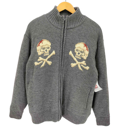ショット Schott Skull ZIP BOA SWEATER メンズ L