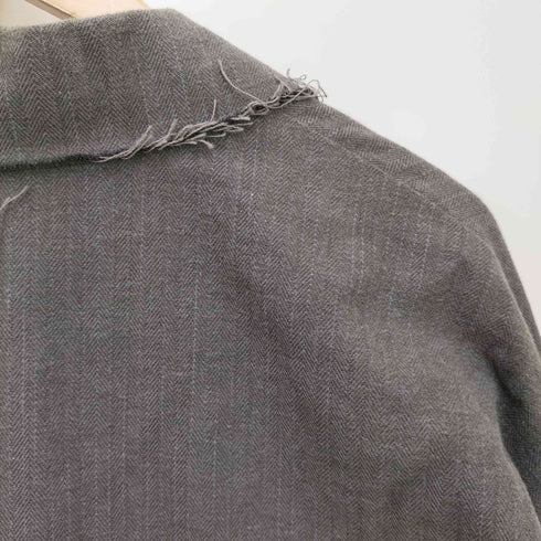 クレイル CLEL 断ち切り加工 オーバー テーラードジャケット メンズ
