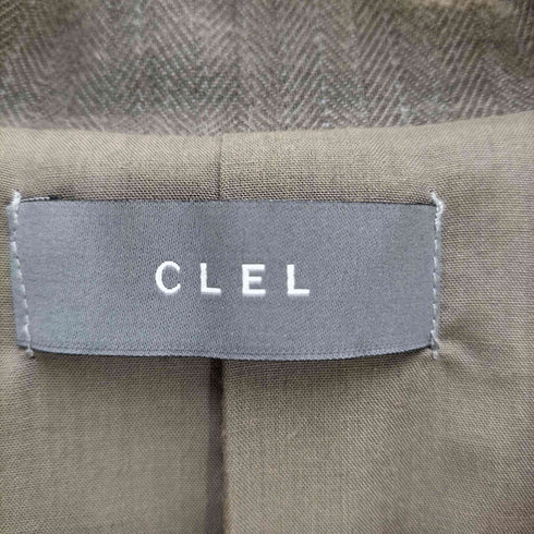 クレイル CLEL 断ち切り加工 オーバー テーラードジャケット メンズ