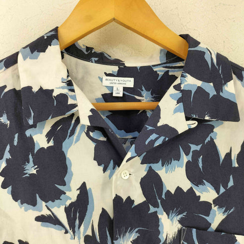 ビューティーアンドユースユナイテッドアローズ BEAUTY & YOUTH UNITED ARROWS コットン オープンカラー アロハシャツ メンズ L