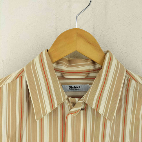 ディストリクトユナイテッドアローズ District UNITED ARROWS ストライプ トラッカー シャツジャケット メンズ 46