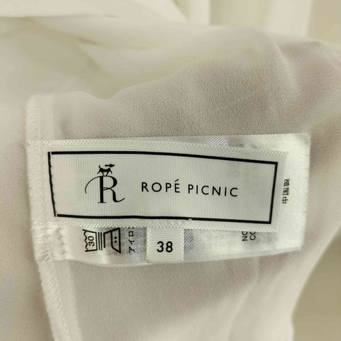 ロペピクニック Rope Picnic 無地フリルブラウス レディース 38