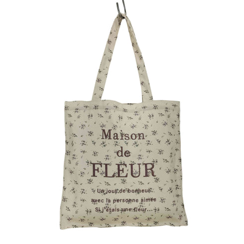 メゾンドフルール Maison de FLEUR 24ss フラワープリント スクエア トートバッグ レディース