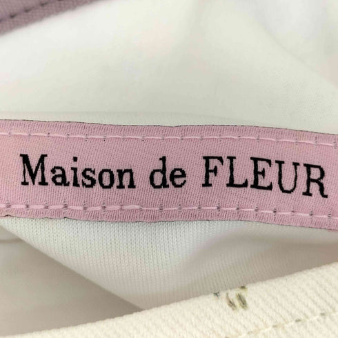 メゾンドフルール Maison de FLEUR 24ss フラワープリント スクエア トートバッグ レディース