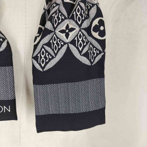 ルイヴィトン LOUIS VUITTON 総柄 バンドー SINCE1854 スカーフツィリー レディース