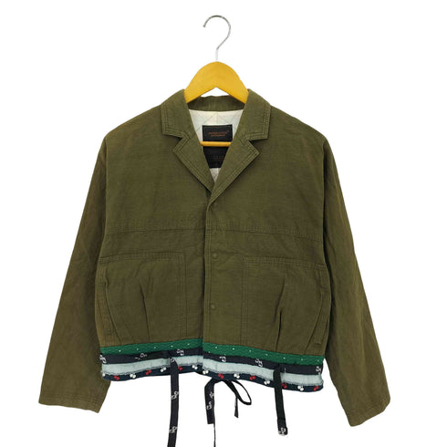 アンダーカバー UNDERCOVER 03AW PAPER DOLL期 オリーブグリーン カスタム クロップド ジャケット メンズ S