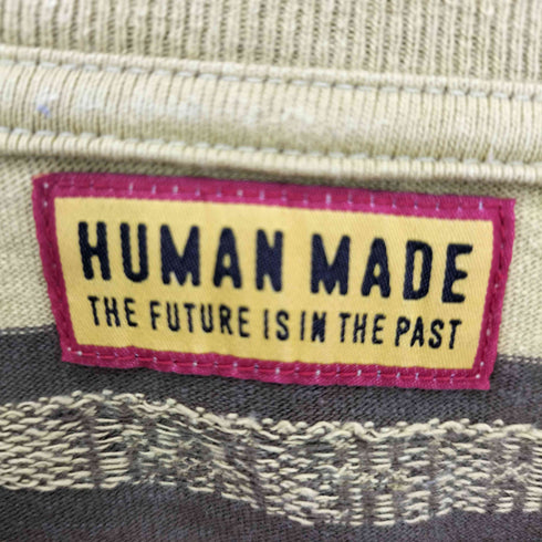 ヒューマンメイド HUMAN MADE 25ss Striped T-Shirt Yellow メンズ JPN:XL