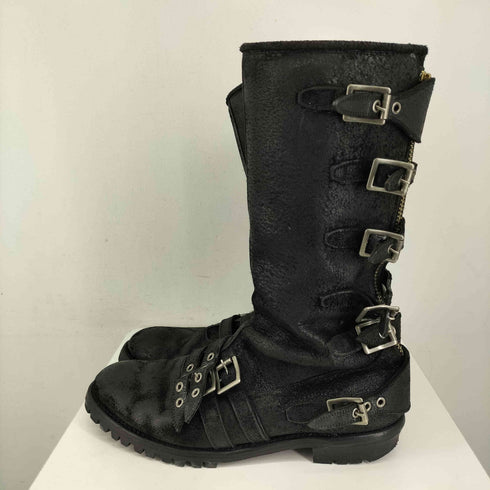ブラックミーンズ BLACKMEANS Suede Six Buckle Boots メンズ JPN:27.5