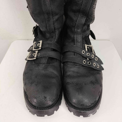 ブラックミーンズ BLACKMEANS Suede Six Buckle Boots メンズ JPN:27.5