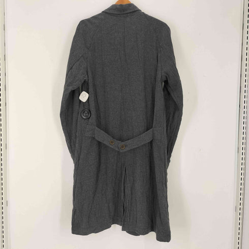 ディーゼルブラックゴールド DIESEL BLACK GOLD リネン混 縮絨 袖レザー切替 トレンチコート メンズ import:M