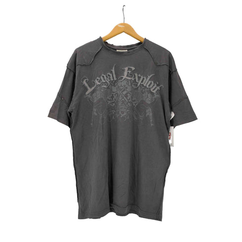 Blac Label ロゴ 刺繍 両面 プリント Tシャツ Y2K メンズ 2X
