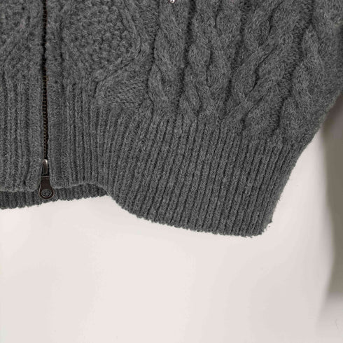 CASHYAGE needle punch zip parka/ニードルパンチジップパーカー メンズ 46