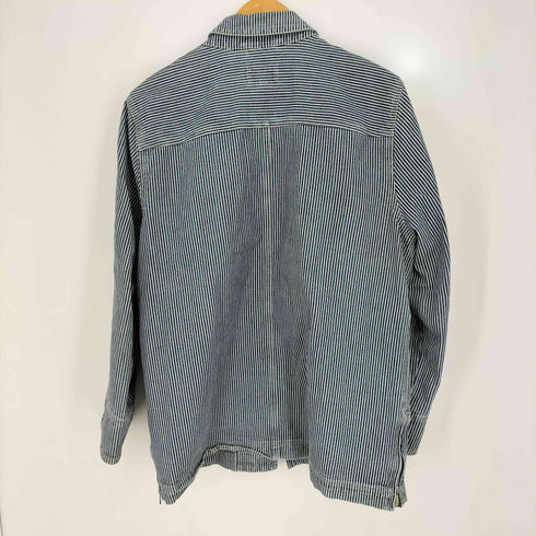 ローレンジーンズカンパニー LAUREN JEANS COMPANY 00s 香港製 ヒッコリーストライプ サイドジップ ファイヤーマン カバーオール メンズ import:L