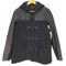 セオリー theory lamb leather cashmere カシミヤ混 ラムレザー トグルボタン ダッフルコート レディース S