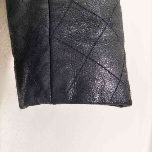 セオリー theory lamb leather cashmere カシミヤ混 ラムレザー トグルボタン ダッフルコート レディース S