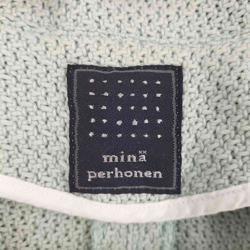 ミナペルホネン mina perhonen basket コットン ニット ジャケット レディース