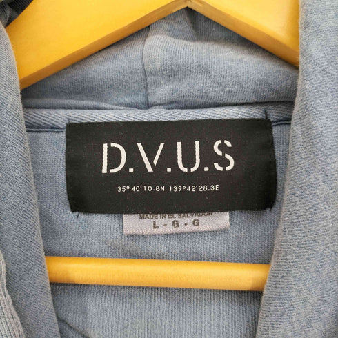 デビルユース Deviluse フロント スリーブ ロゴプリント プルオーバーパーカー メンズ import:L