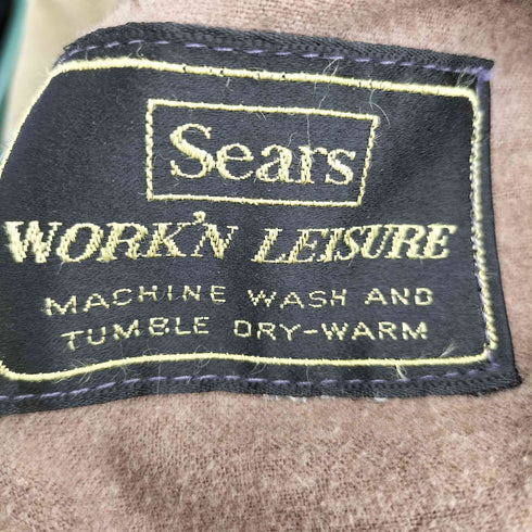 シアーズ Sears 60s WORK’N LEISURE デカ五角形 TALONジップ HOTROD CUSTOM プリント ワークジャケット メンズ