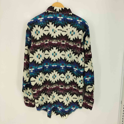 ラングラー Wrangler 90s ネイティブ柄 コットン ウエスタンシャツ メンズ X-LONG TAILS