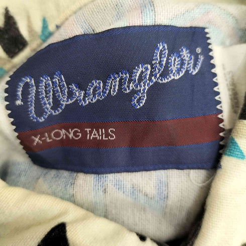 ラングラー Wrangler 90s ネイティブ柄 コットン ウエスタンシャツ メンズ X-LONG TAILS