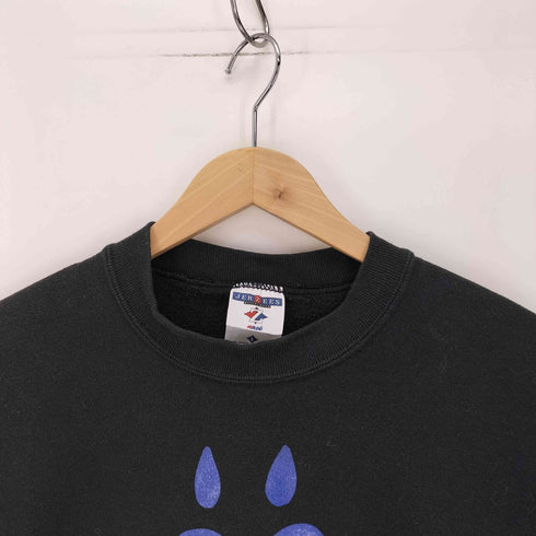 ジャージーズ JERZEES 00S USA製 SHS 肉球 プリント クルーネックスウェット メンズ import:L