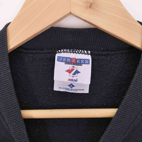 ジャージーズ JERZEES 00S USA製 SHS 肉球 プリント クルーネックスウェット メンズ import:L