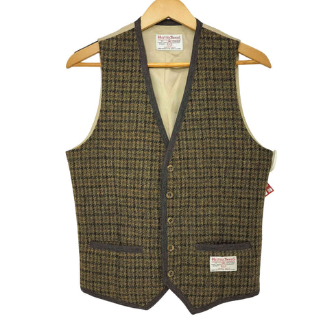 ミツミネ MITSUMINE HARRIS TWEED ウール チェック ベスト メンズ JPN:M