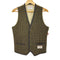 ミツミネ MITSUMINE HARRIS TWEED ウール チェック ベスト メンズ JPN:M