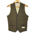ミツミネ MITSUMINE HARRIS TWEED ウール チェック ベスト メンズ JPN:M