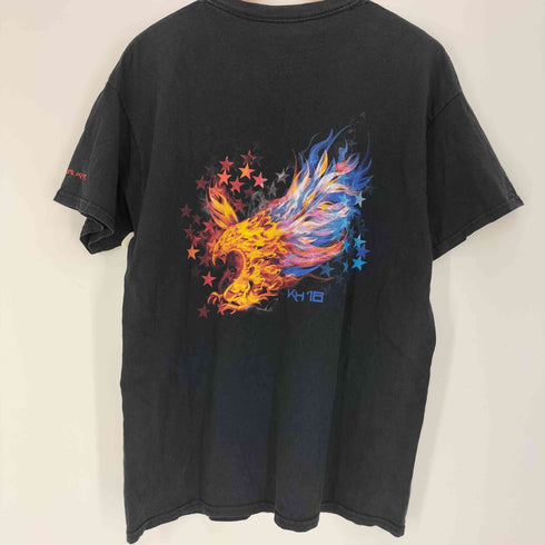 00S KH Memorial Riders スター フェニックス 両面プリント ショートスリーブ クルーネックTシャツ メンズ