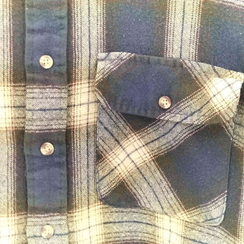 DAVID TAYLOR 90s タータンチェック ロングスリーブシャツ メンズ
