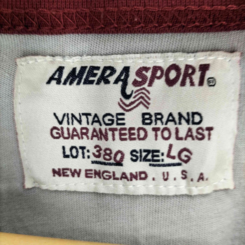 AMERA SPORT メキシコ製 WINONA リンガーTシャツ メンズ import:L