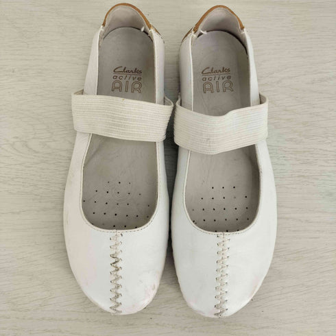 クラークス Clarks active AIR レザー フラットシューズ レディース UK:4.5