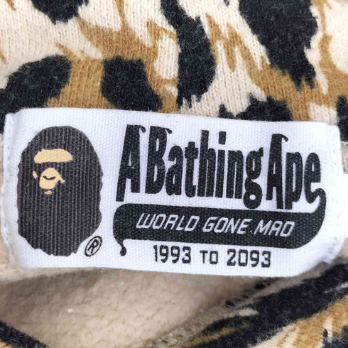 アベイシングエイプ A BATHING APE 25aw WILD LEOPARD PATTERN CRYSTAL BAPE PULLOVER HOODIE レディース JPN:S