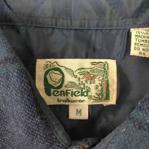 ペンフィールド Penfield 90S 襟芯 両フラップ ウール ナイロン L/S フランネル チェック シャツ メンズ import:M