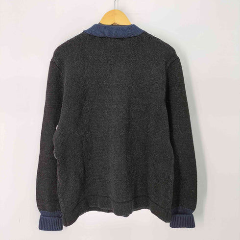 ダブルアールエルラルフローレン RRL RALPH LAUREN VARSITY INDIGO V-NECK CARDIGAN メンズ import:XL