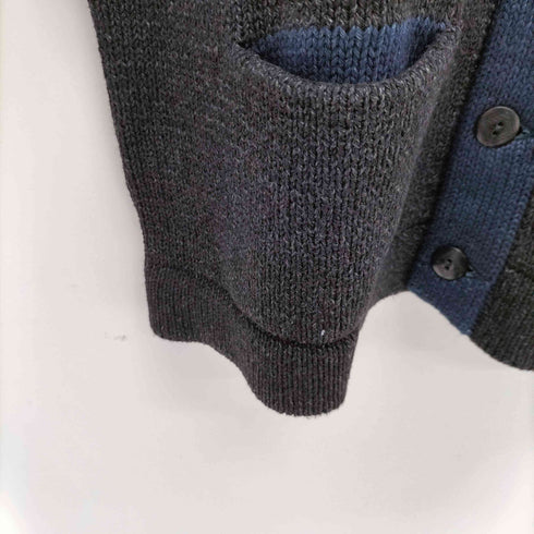 ダブルアールエルラルフローレン RRL RALPH LAUREN VARSITY INDIGO V-NECK CARDIGAN メンズ import:XL
