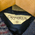 80S GIMBELS 三角タグ 襟芯 両フラップ リネン混 ミックスファブリック ヘビーウール L/S フランネル チェック シャツ メンズ import:M