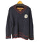 トミーヒルフィガー TOMMY HILFIGER カレッジロゴワッペン ウール混 Vネック ニットセーター メンズ import:L