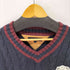 トミーヒルフィガー TOMMY HILFIGER カレッジロゴワッペン ウール混 Vネック ニットセーター メンズ import:L