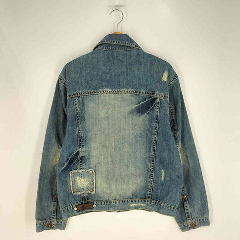 メキシコ製 ダメージ加工 デニム トラッカージャケット メンズ import:XL