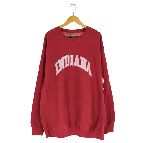 スティーブ バリース STEVE&BARRYS INDIANA カレッジロゴ クルーネックスウェット メンズ import:XXL