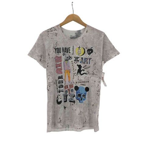 maxsix ペーパー ベア プリント Tシャツ Y2K メンズ JPN:M