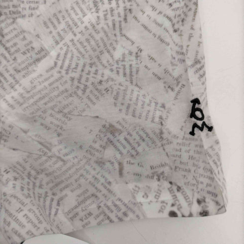 maxsix ペーパー ベア プリント Tシャツ Y2K メンズ JPN:M