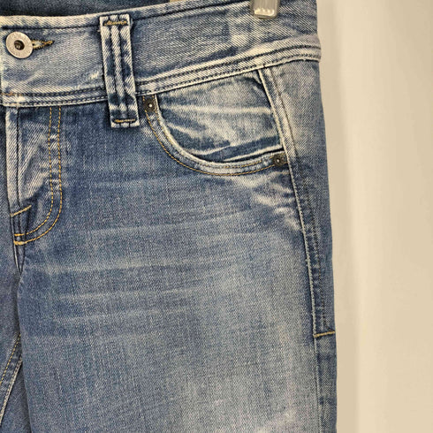 ディーゼル DIESEL LAMBRY ダメージ加工 ローライズ ボタンフライ フレア デニム メンズ W28/L32