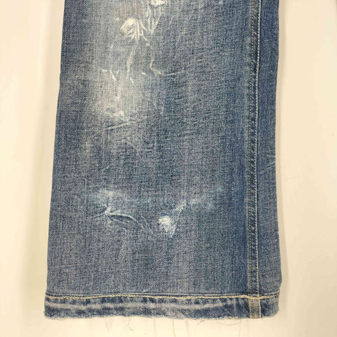 ディーゼル DIESEL LAMBRY ダメージ加工 ローライズ ボタンフライ フレア デニム メンズ W28/L32