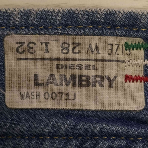 ディーゼル DIESEL LAMBRY ダメージ加工 ローライズ ボタンフライ フレア デニム メンズ W28/L32
