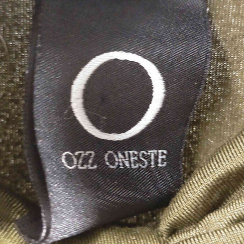 オッズオネスト OZZ ONESTE 裾バラ 刺繍 ギャザー ヘンリーネック L/S カットソー Y2K レディース