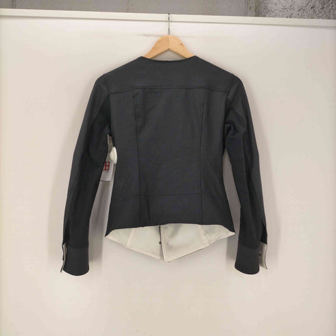 バジュラ bajra 多重ボタン ナイロン ポリ ノーカラー 変形 シェイプ ジャケット メンズ JPN:2